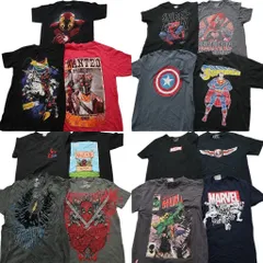 古着卸 まとめ売り マーベル DCコミック 半袖Tシャツ 15枚セット (メンズ S ) キャプテンアメリカ スパイダーマン 中古 古着 NC3795