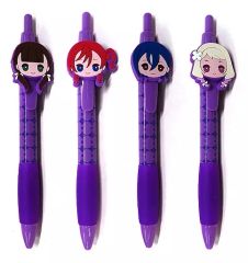 [중고] 펜 전 4 종 세트 고무 마스코트가있는 볼펜 2 [러브라이브! 슈퍼 스타 !!]