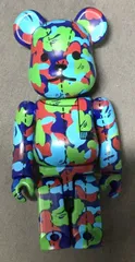 MEDICOM TOY BE@RBRICK  BAPE CAMO 28TH ANNIVERSARY BAPE CAMO 青水色緑茶 100%のサムネイル