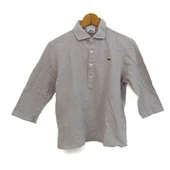 ラコステ ポロシャツ トップス 七分袖 ゴルフウエア 日本製 レディース 3サイズ グレー LACOSTE 【中古】