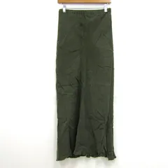 スローブイエナ ロングスカート ボトムス タイトスカート レディース ﾌﾘｰサイズ カーキ SLOBE IENA 【中古】