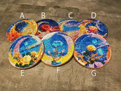 【ダイヤモンドアート】コースター　コルク付き