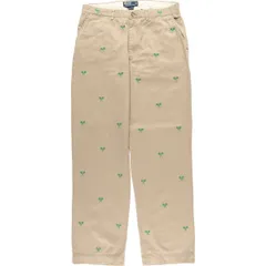 古着 ラルフローレン Ralph Lauren POLO by Ralph Lauren 総柄 チノパンツ メンズw33相当/eaa542504