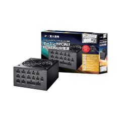 玄人志向 電源ユニット 1000W ATX 電源 80 PLUS プラチナ PC電源 フルプラグイン セミファンレス KRPW-PA1000W/92+