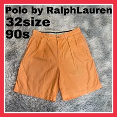ポロ　ラルフローレン　ツータック　チノ　ショーツ　ショートパンツ　ハーフパンツ　チノパン　90s メンズ　32 Lサイズ
