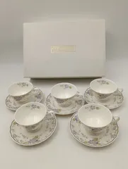 【K-1544】ティーカップ＆ソーサー New ivory HOYA CORDIAL CHINA COLLECTION