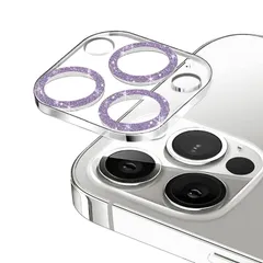 【特価商品】iPhone13ProMax 用 カメラカバー カメラ保護 / キラキラ 繊細な ラメ ケース iPhone13Pro アクセサリー 黒い 縁無し 強化ガラス 】 レンズカバー レンズ フィルム かわいい 2枚セット 韓国 風 いphone13pr