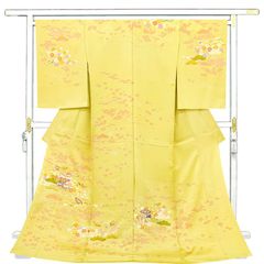 ※店舗改装後【古典新作フェア】仕立無料☆本加工手描桃山美術優美上品染訪問着☆最高級手描、手ボカシ,日本生地,本金,トール10012191