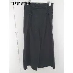 ◇ ITEMS URBAN RESEARCH アーバンリサーチ レースアップ ワイド パンツ サイズF ブラック レディース  【中古】 【1107160000648】
