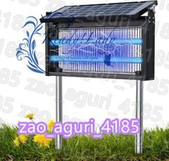電撃殺虫器 屋外 ソーラー昆虫キラー、電気昆虫トラップ、電気ハエキラー、電気ハエキラー、電気蚊キラー、ソーラー急速充電 IPX4 防水