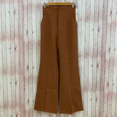 미사용 태그 첨부 로얄 파티 ROYAL PARTY 플레어 팬츠 와이드 웨스트 고무 엔지색 F 레이디스