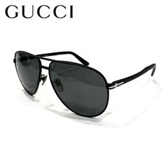 GUCCI グッチ メタル ティアドロップ サングラス GG2269／S 61◻︎13 140 POLARIZED ポーラライズ アビエイター 黒系