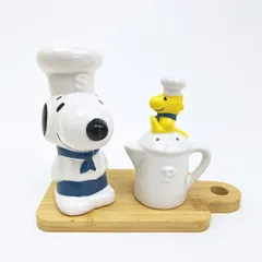 スヌーピー ソルト＆ペッパーセット ブルー シェフ SNOOPY