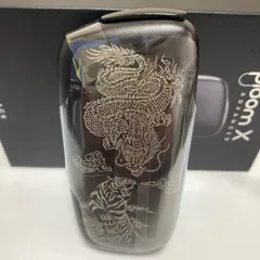 龍 虎 デザイン レーザー加工 プルームエックス アドバンスド Ploom X ADVANCED ドラゴン タイガー 昇り龍 猛虎 和柄 和彫り 黒 刺青 入れ墨 タトゥー オリジナル カスタム 新作 新品 未使用 送料無料 かっこいい オシャレ プレゼント
