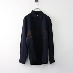MARNI パデットシャツシルエットブルゾン　サイズ44 ディープブルーブルー マルニパッチ付き オーガニックコットン製