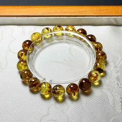 Bフライデー天然 本琥珀ブレス② 10～13mm径お守りに 琥珀