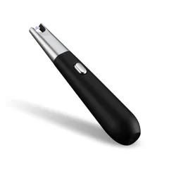 ANCL プラズマライター 電子ライター ライター usb 充電式 トーチ 電子 PEラインカッター (ブラック)