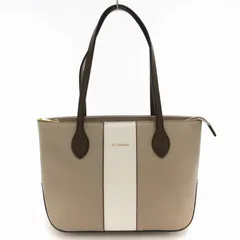 アンドシュエット ＆chouette シンプル センターライントートバッグ ハンドバッグ フェイクレザー グレージュ 00482310100101 /HD 1005