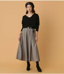 【AZUL by moussy】前後Vﾈｯｸ抜け衿ﾆｯﾄ/S (定価¥5,489)新品タグ付