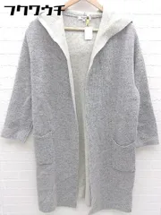 ■ NATURAL BEAUTY BASIC ナチュラル ビューティー ベーシック 長袖 ロング カーディガン サイズM グレー レディース 【中古】 【1002802126772】