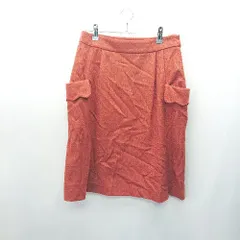 ◇ anatelier アナトリエ 膝丈 台形 スカート サイズ38 レッド系 レディース E  【1407020047470】