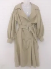 ◇ ◎ EMODA エモダ 長袖 トレンチコート サイズF ベージュ系 レディース P  【1305240011199】