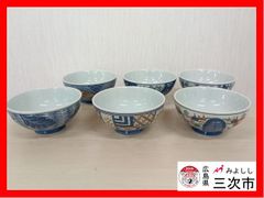 13-7　有田焼　清秀　お茶碗　和食器　花柄　6客