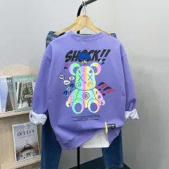 スコッチ プリント ベアブリック オーバーサイズ メンズ パーカー