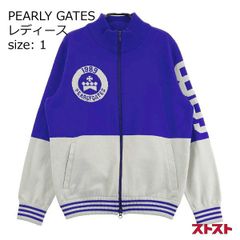 PEARLY GATES - 新品未使用タグ付】パーリーゲイツ ジャケット 刺繍 ロゴ ワッペンXL PEARLY GATES】ゴルフ ニットブルゾン 刺繍 ワッペン グリーン 1