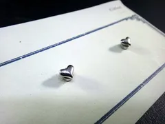 ハート マグネット （5x5.5mm) 　イヤリング（ピアス風）　SV