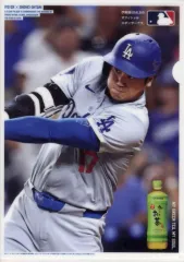 【中古】クリアファイル 大谷翔平(ロサンゼルス・ドジャース)/背景：白・膝上 MLB TOKYO SERIES開幕記念オリジナルクリアファイル 「お～いお茶」 購入特典