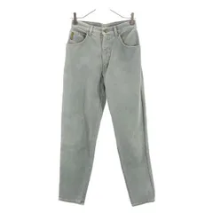 アルマーニジーンズ イタリア製 テーパードデニムパンツ w28 グリーン系 ARMANI JEANS ジーパン レディース 【中古】  【231222】