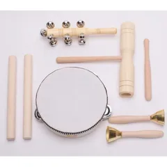 Anfang 打楽器 セット 子供 おもちゃ 音遊び 知育 パーカッション (5種類(2))