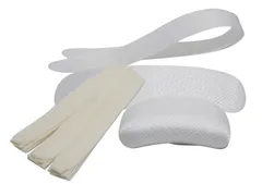 【数量限定】着付け小物 和装 7点セット ピンク ホワイト [ハセガワ] 2色 (帯枕、前板、衿芯2本、腰紐3本) 日本製