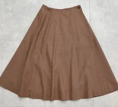 MARGARET HOWELL　マーガレットハウエル　ラップスカート　巻きスカート　ロング　フレア　ウール　M