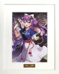 【中古】原画イラストボード 付属品付)楽天コレクション 2023 J1 18クラブ×にじさんじ【Bパターン】 S賞-12キャラファイングラフ【桜凛月(京都サンガF.C.)】