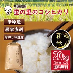 ◎新米◎【蛍の里のコシヒカリ】20㎏　令和6年産　一等米　送料無料
