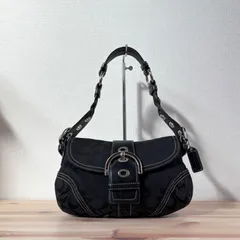 美品  Coach Soho Mini Signature  Shoulder Bag Black