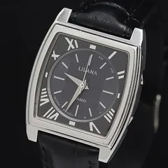 カシオ ソーラー LILANA LNA-5 ブラック文字盤 スクエア シルバーベゼル レディース腕時計 2000000 NSK OMI