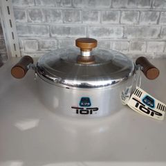 HOKUA　TOP　シルバーストーン　スプラ　浅型両手鍋　24㎝　HOKURIKU 　ALUMINIUM　デュポン社承認