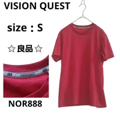 VISION QUEST 半袖Tシャツ トップス 吸汗速乾 赤 S 春夏秋冬のサムネイル