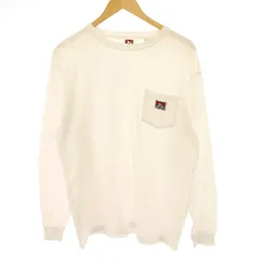 ベンデイビス BEN DAVIS ポケットロングスリーブTシャツ カットソー L 白 C-780036 /MM ■MT