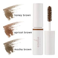 anelia natural アネリアナチュラル アイブロウマスカラ ハニーブラウン アプリコットブラウン モカブラウン 3色 美容 メイクアップ マスカラ下地 まつげ美容液 まつげエクステ お湯 簡単オフ エクステOK まつげ マスカラ アマラ 吉川ひなの