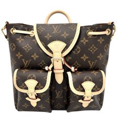 ルイヴィトン リュック レディース モノグラム エクスキュルシオン PM バックパック 鞄 かばん LOUIS VUITTON M46932 ブラウン 茶 ゴールド金具 美品【中古品】