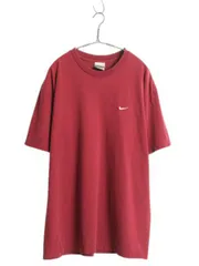 【お得なクーポン配布中!】 00s ナイキ スモール スウッシュ 刺繍 半袖 Tシャツ メンズ XL / オールド ワンポイント ヘビーウェイト コットン 大きいサイズ シンプル