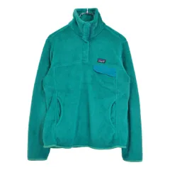 patagonia パタゴニア リツール スナップT フリースジャケット アウトドア グリーン(レディース M)中古 古着 V1720