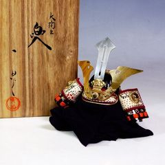 加藤一冑作 ミニチュア 兜 楠木正成 五月人形