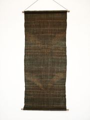 タペストリー　麻　抽象柄　絞り　56×138㎝　和風
