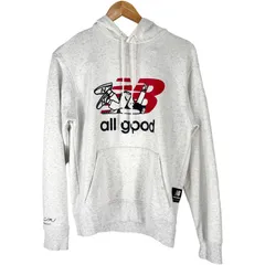 New Balance ロゴプリント パーカー XS（日本サイズS相当） グレー ニューバランス 古着