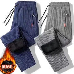 スウェットパンツ メンズ 防寒 コーデュロイ 裏フリース ストレート ボトムス パンツ 暖かい 厚手 裏起毛 イージーパンツ スポーツウェア 部屋着 運動着 無地 秋冬 冬服 コール天 コールテン telaman02